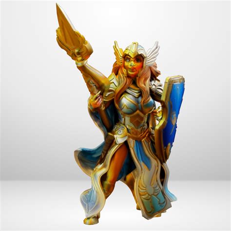 Hot Goblin パラディン女性 ミニチュア 太陽の盾 ホットゴブリン