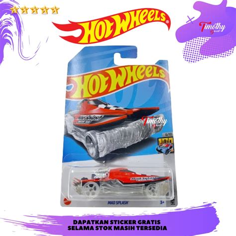 Jual Hot Wheels Mad Splash Merah Water Taxi Shopee Indonesia