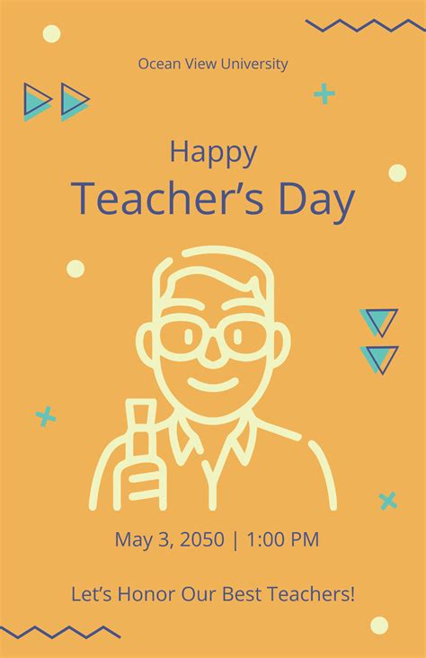 Free Teacher Poster Templates Editable And Printable