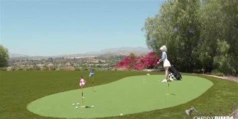 All Natural Big Boobs Blonde Skye Blue Goes Golfing And Fucks Herself Silly With A Dildo