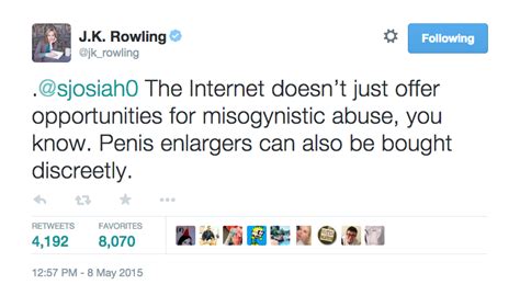 Memo To Twitter Trolls Do Not Fuck With J K Rowling Vox