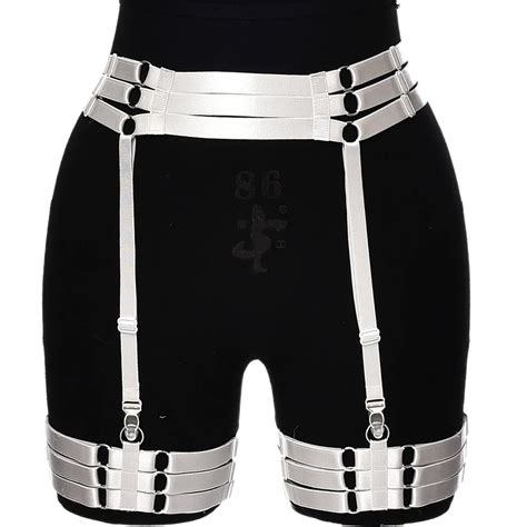 Porte jarretelle Porte jarretelles taille haute pour femme bas élastiques lingerie sexy porte