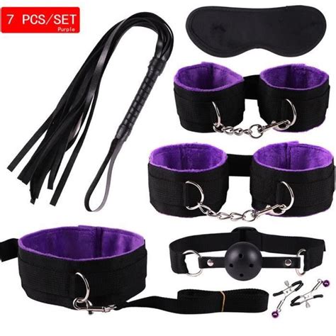 Mwoiowm Lingerie Sexy Ensemble De Bondage Sexuel En Nylon Accessoires Jouet Exotiques