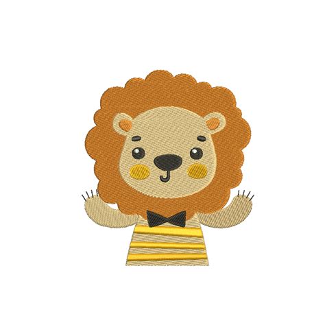 Lion Embroidery Machine Designs Animals 170128