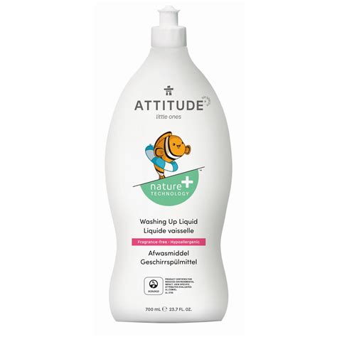 Средство для мытья посуды ATTITUDE гипоаллергенное без запаха 700 мл ...