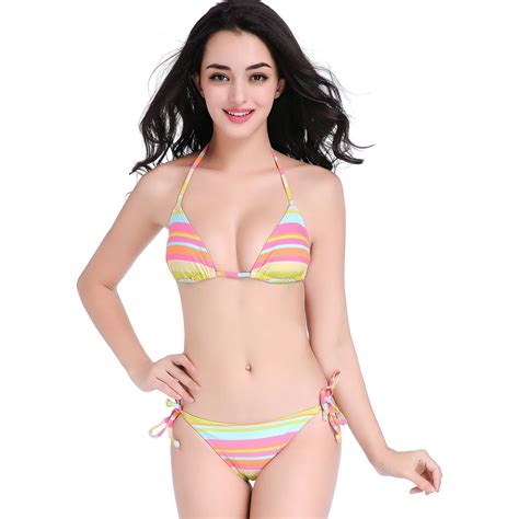 Sexy Top Swimsuit Women Bandage Bikini Set Beachwear Bathing Suits Biquini Colorful Swiming