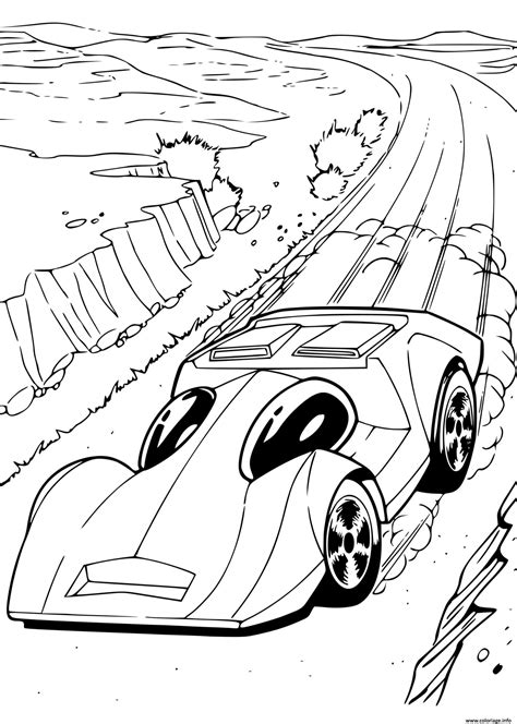 Coloriage Hot Wheels Automobile Voitures JeColorie