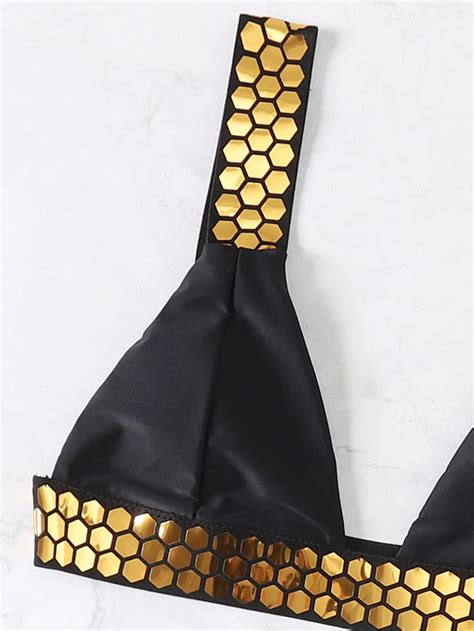 Bañador bikini con tanga triángulo geométrico cinta Yaxa Costa Rica