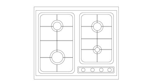 Autocad Blocks Kitchen Stove At Jimmy Ashman Blog