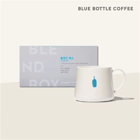 藍瓶blue Bottle💗blend Box Blue Bottle Mug 咖啡豆and馬克杯經典set