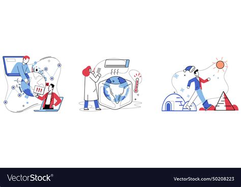 climate  commitment  sustainability involves vector image