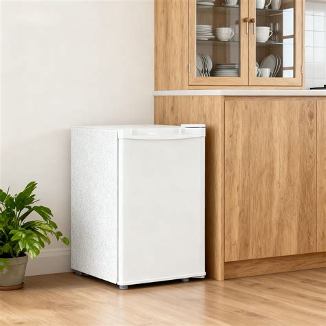 R.W.FLAME 2.6 Cu.Ft Stylish Mini Fridge w/ Freezer | 7 Precise Temp