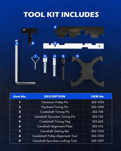 Snapklik Orion Motor Tech Engine Timing Tool Kit Crankshaft And