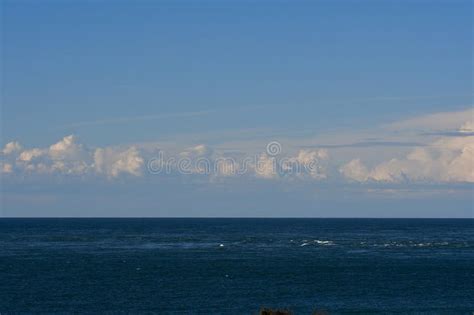 Marine Landscape With Clouds Patagonia Stock Image Image Of