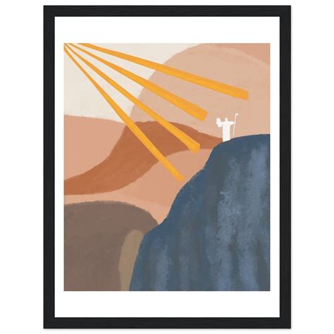 Moses Revelation at Mount Sinai Wall Art Minimalist Bohemian - Etsy