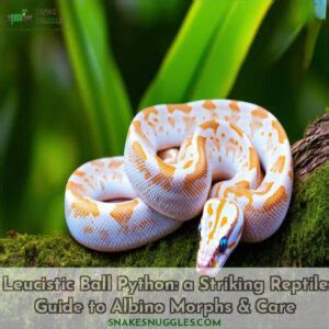 Leucistic Ball Python: a Striking Reptile Guide to Albino Morphs & Care