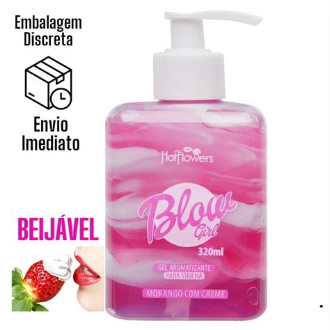 Blow Girl Gel Beijável para Virilha Coxas e Bumbum ML Hot Flowers ORIGIMAL Shopee Brasil