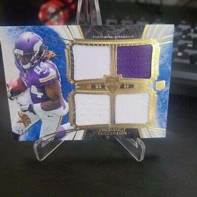 Topps Supreme Cordarrelle Patterson Rookie Jersey Quad Sp D