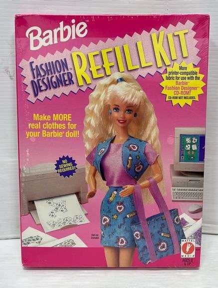 Barbie Fashion Designer Refill Kit For Use With Barbie Fashion Designer
