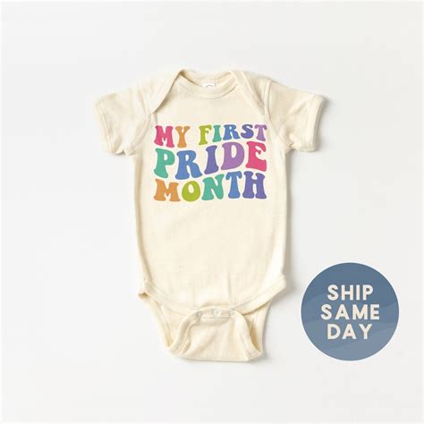 My First Pride Month Baby Onesie Pride Newborn Baby Bodysuit Lgbtq Clothes For Baby Gay