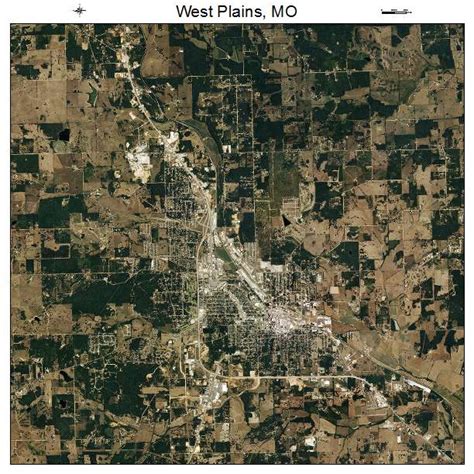 Aerial Photography Map Of West Plains Mo Missouri