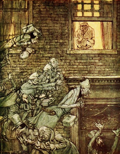 Download Vintage Arthur Rackham Christmas Royalty Free Stock