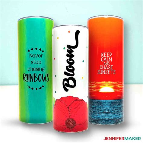 Sublimation Tumblers 3 Methods Seamless Designs Jennifer Maker