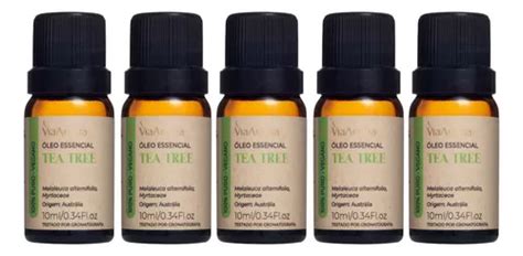 Kit de 5 aceites esenciales puros de árbol de té Via Aroma MercadoLibre