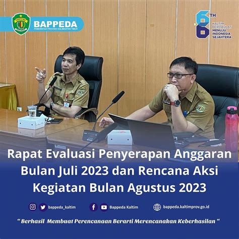 Rapat Evaluasi Penyerapan Anggaran Bulan Juli Dan Rencana Aksi