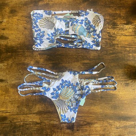 Seashells Bikini Handmade From Hawaii Can Fit M And L Depop