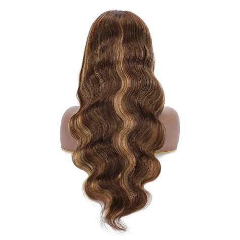 X Ombre Highlight P Body Wave Honey Blonde Hd Closure Lace Front Wig Raw Virgin Human