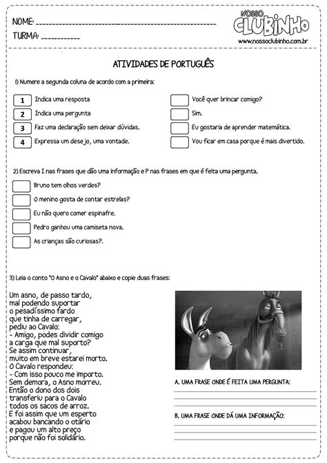 Frases Afirmativas Negativas Interrogativas E Exclamativas