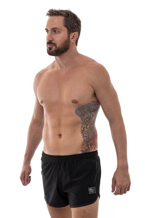 Black Microfiber Silkies Mens Ranger Panty Training Shorts Sunga Life