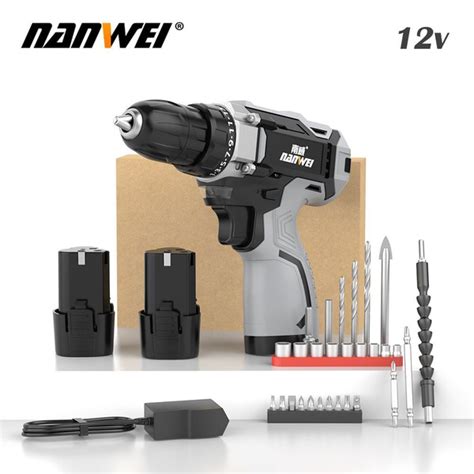 Электрическая дрель NANWEI 12V двухскоростная - купить в интернет ...