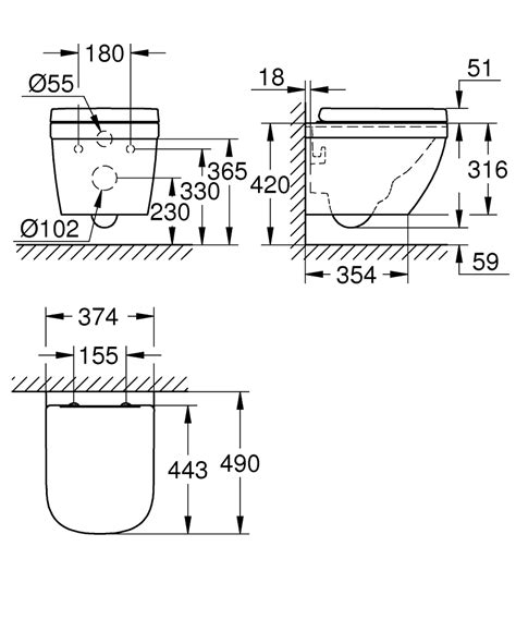 Euro Ceramic Wall hung WC set | GROHE