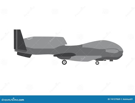 Army drone stock vector. Illustration of technology, delivery - 74137069