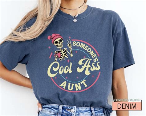 Someone S Cool Ass Aunt Shirt New Aunt Gift Auntie Shirt Gift From Nephew Pregnancy