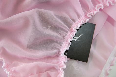 Pastel Pink Sheer Chiffon See Through Bikini Briefs Knickers Panties Lingerie EBay