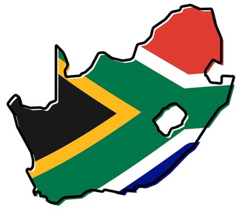 contour du drapeau sud-africain - Observer