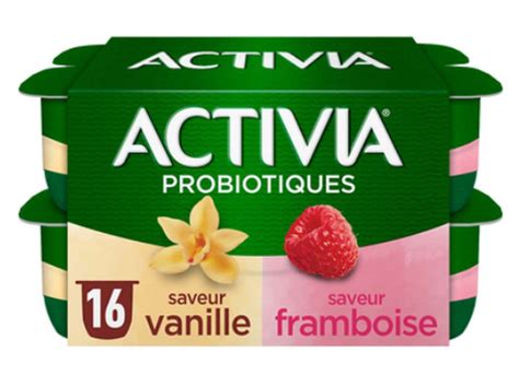 Yaourts Au Bifidus Saveur Vanille Et Framboise Activia X G