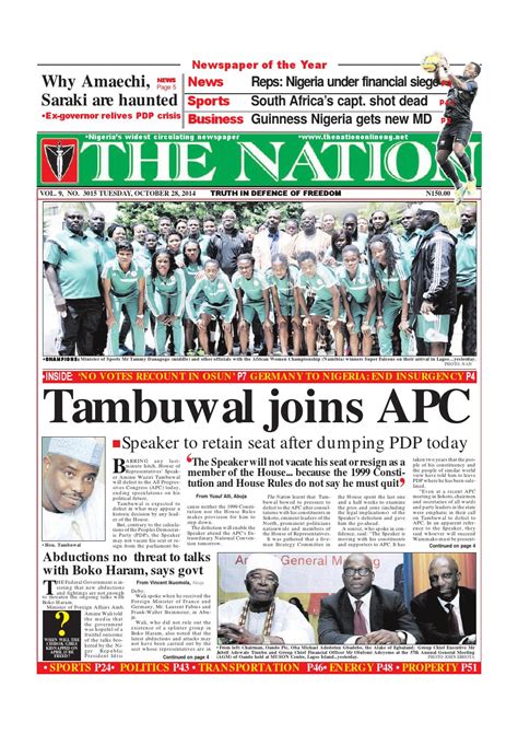 The Nation October 28 2014 By The Nation Issuu