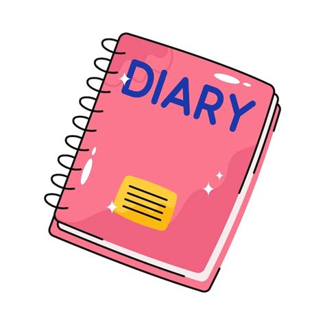 Premium Vector Diary Doodle Vector Filled Outline Sticker Eps 10 File