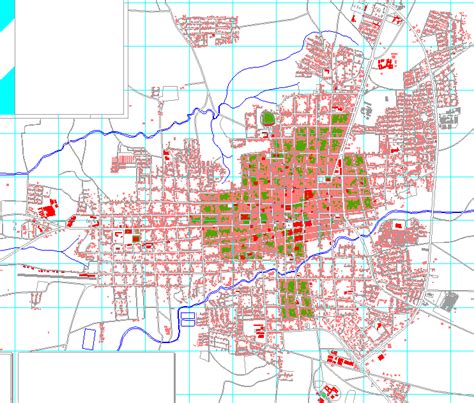 Leon City Map, Leon Department, Nicaragua