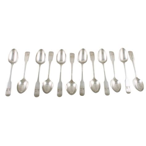 Antique Silver Tea Spoons Edwardian Silver Spoons
