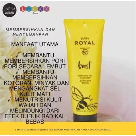 Jual Royal Boost Purifying Gel Cleanser Royal Jelly Shopee Indonesia