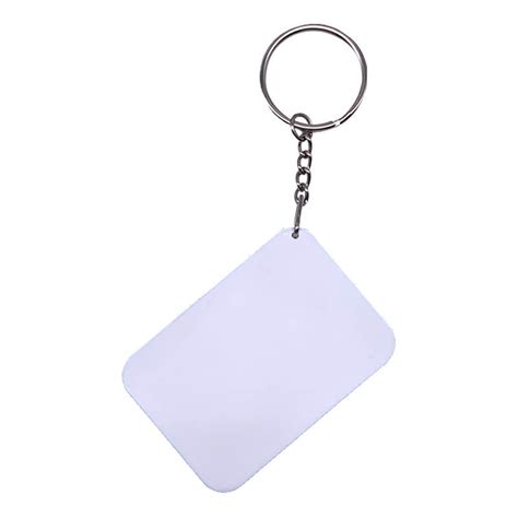 Rectangle Polymer Keyring Yellow Blank Titan Jet Africa