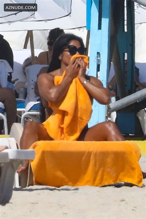 Maripily Rivera Soaks Up The Sunrays In A Skimpy Bikini While Out In Sunny Miami Beach AZNude