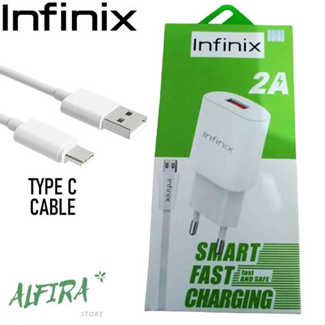 Jual Charger Infinix ORIGINAL Type C 2A Fast Charging Infinix Zero 5G Zero 8 Hot 11 Note 10 Pro