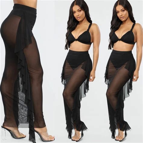 Sexy Ruffle Beachwear Bikini Cover Up Skirt Power Day Sale