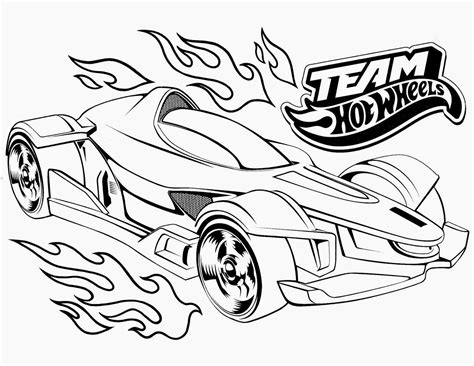 Cool Cars With Flames Coloring Pages